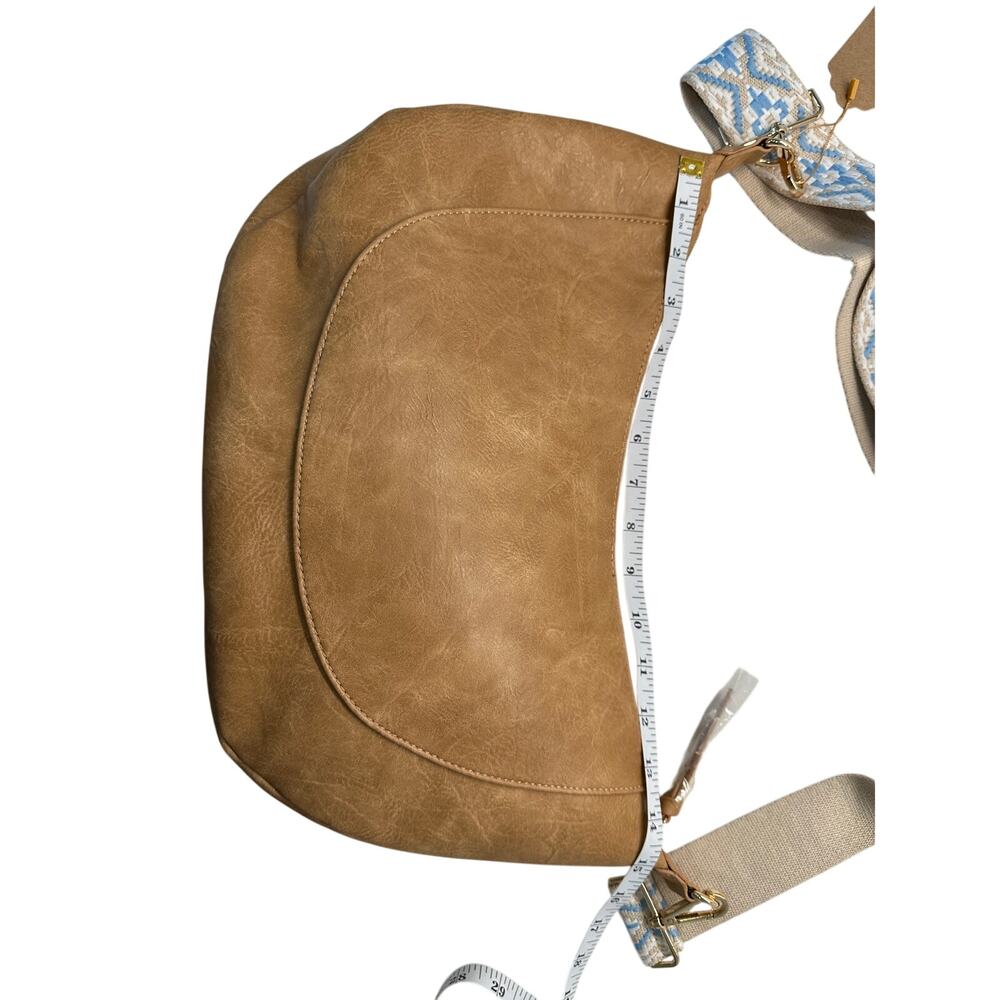 Shiraleah Alexia Camel Vegan Leather Bag w Aztec Strap NWT - Picture 5 of 7